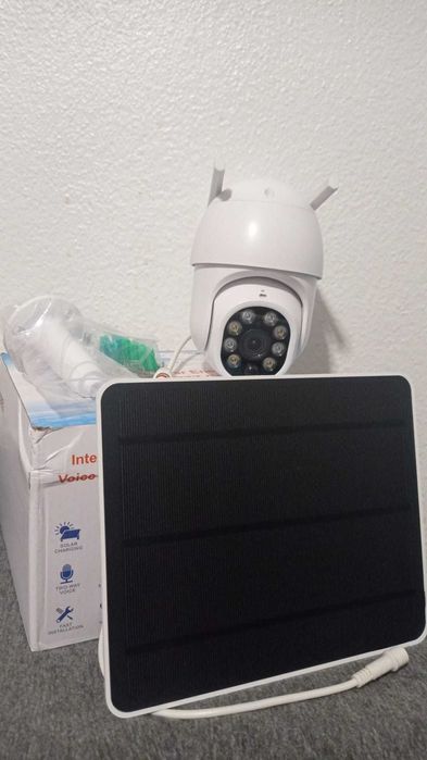 Câmara Vigilância Tuya WiFi 3MP (painel solar) - Nova!!