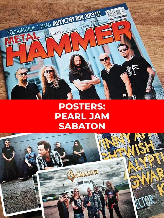 Metal Hammer 270 12/2013 - Turbo, Plakaty: Pearl Jam, Sabaton