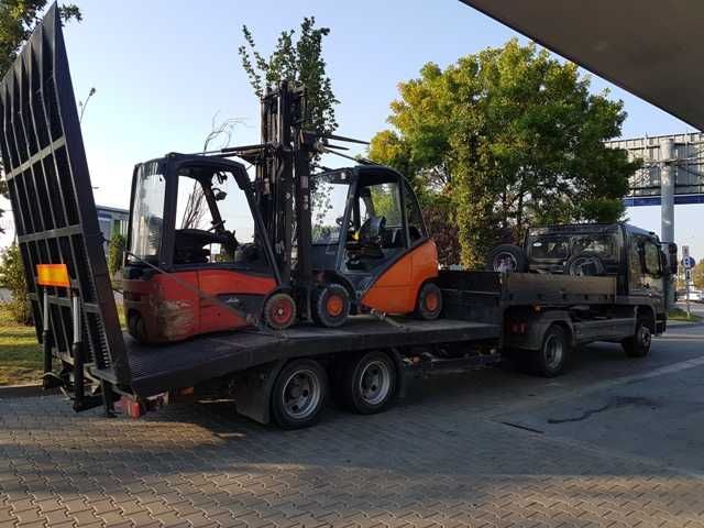 Transport specjalistyczny niskopodwoziówka wózki widłowe maszyny itp