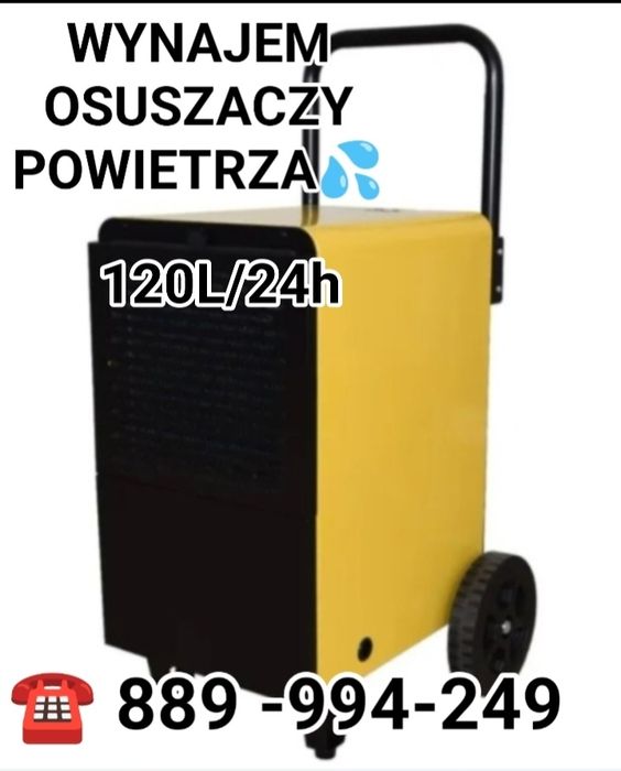 Wynajem osuszaczy powierza 70L/24hPROMOCJA 7dni-180zl