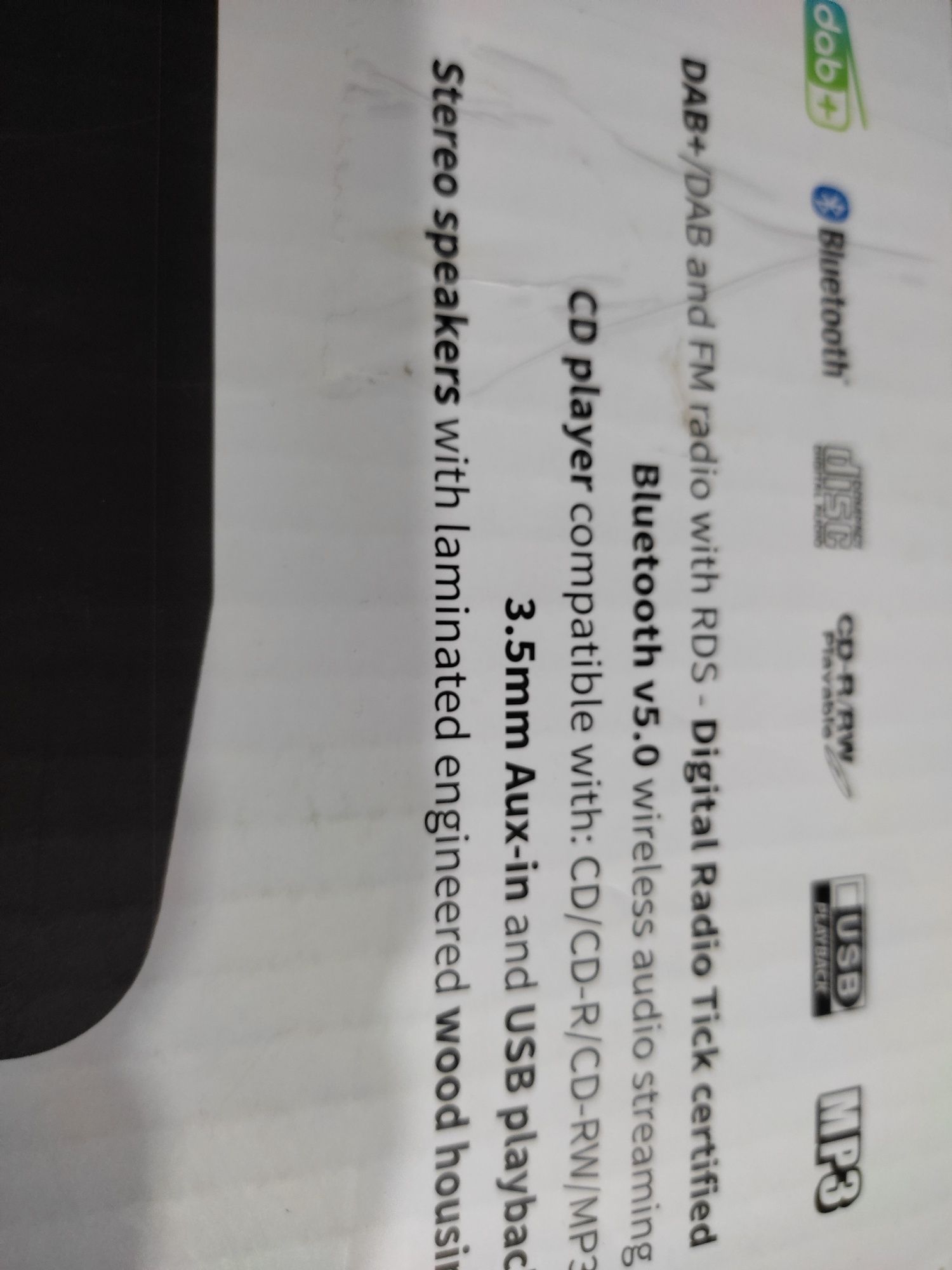 Wieża Sharp dab+ CD nowa