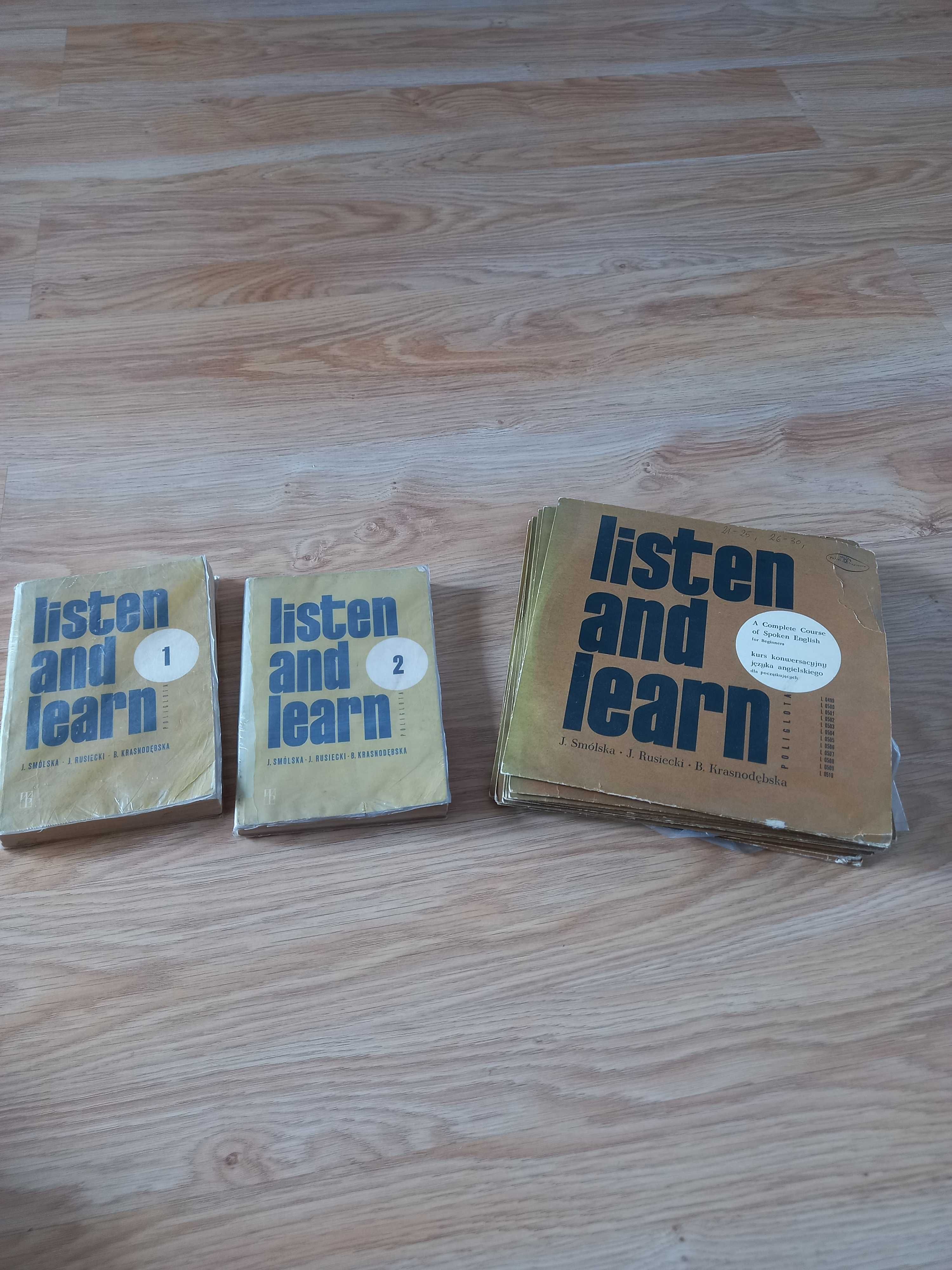 Podrecznik do nauki j.angielskiego z plytami "Listen and learn"
