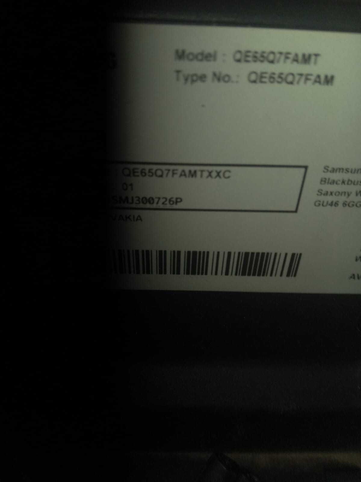Tv samsung para peças
