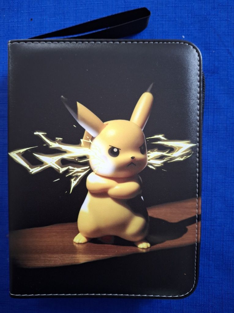 Skórzany album + karty pokemon