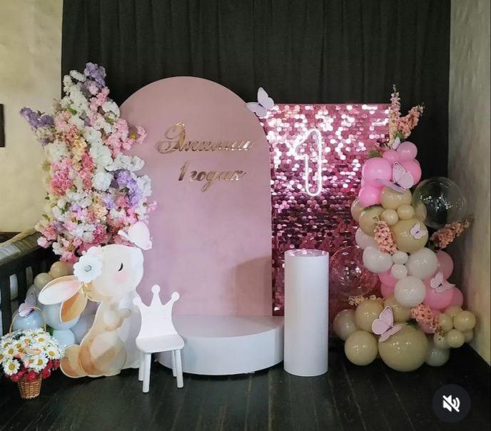 Фотозона, композиції з кульок та гірлянди