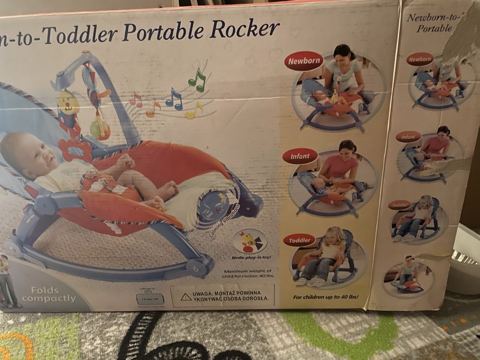 Leżaczek bujaczek fisher price