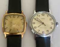 2 relógios, Cauny e Timex, mecânicos antigos
