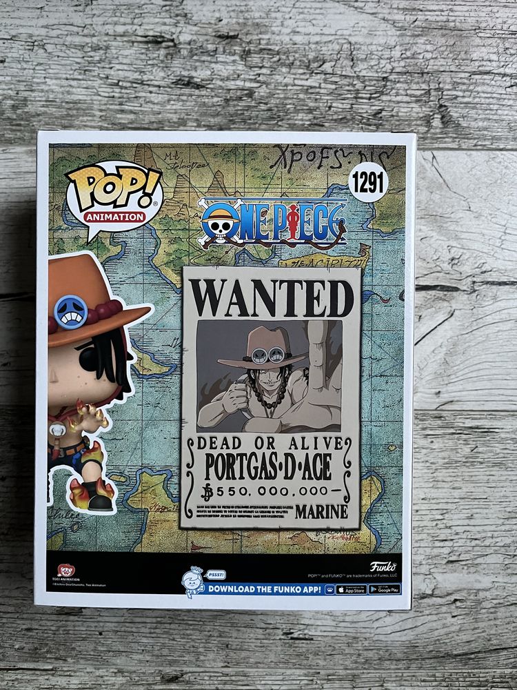 Funko Pop Ace Wanted Poster  One Piecie 10/10