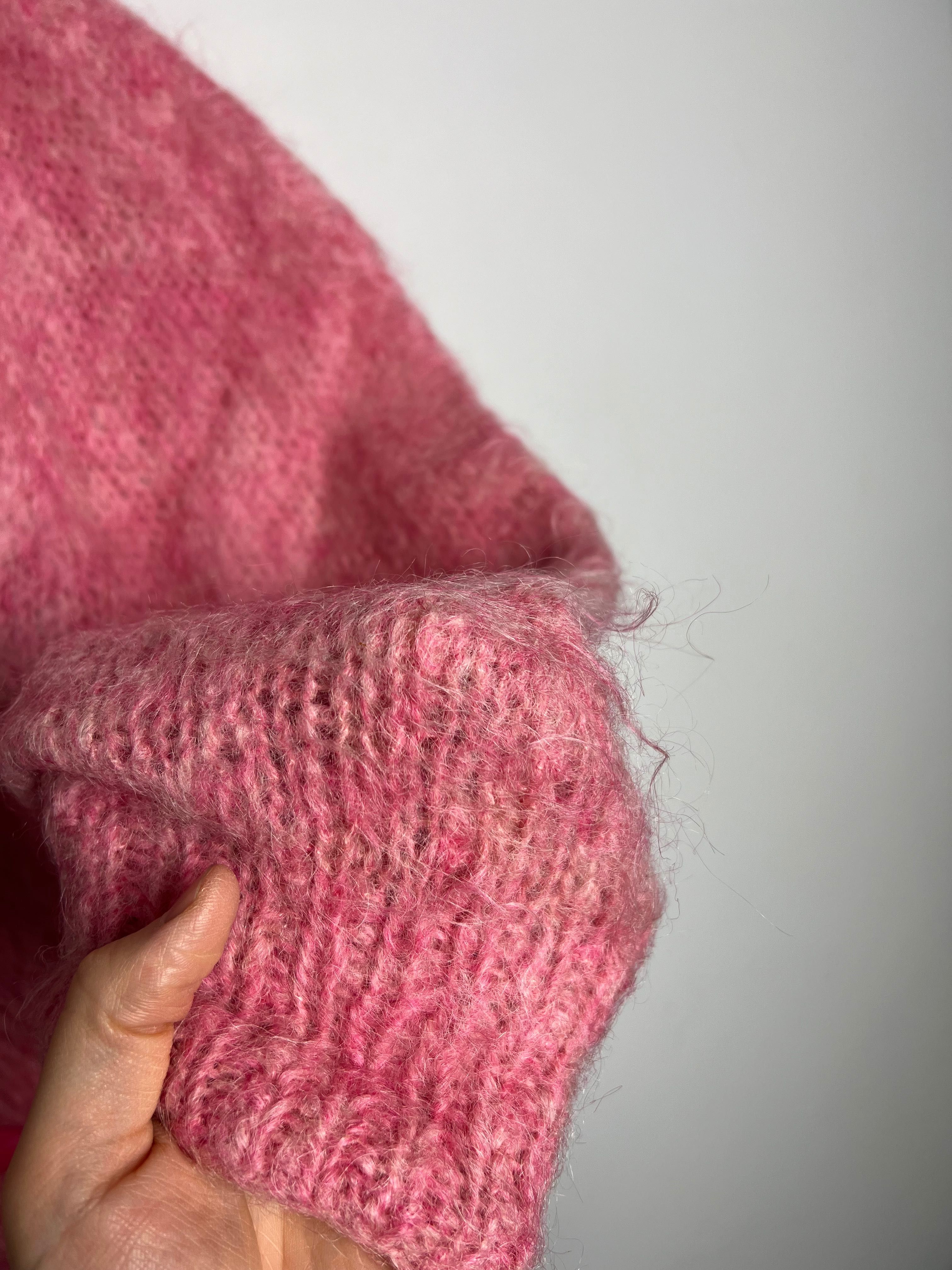 Moherkowy Kardigan Vintage wool Sweter