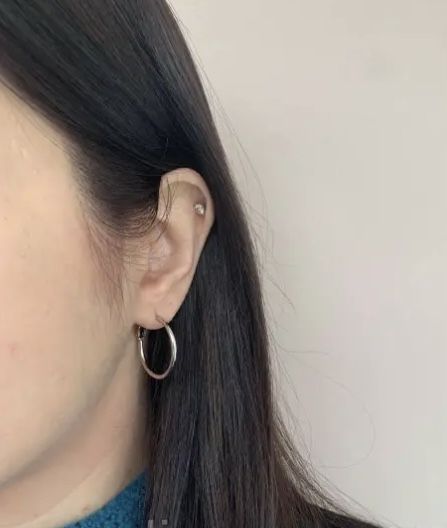 Серьги кольца стильные