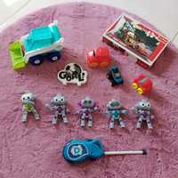 Roboty figurki krótkofalówka auta zabawki dla chłopca zestaw