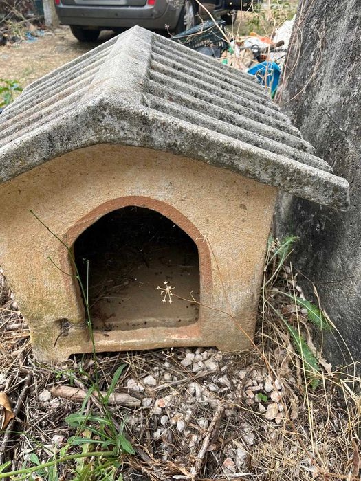 Casota para cães em cimento