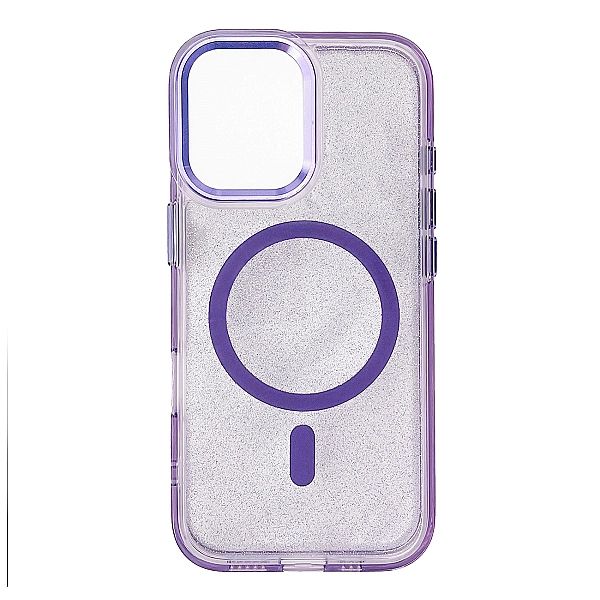 Etui Wozinsky Glitter Case MagSafe na Samsung Galaxy S24 FE - fioletow
