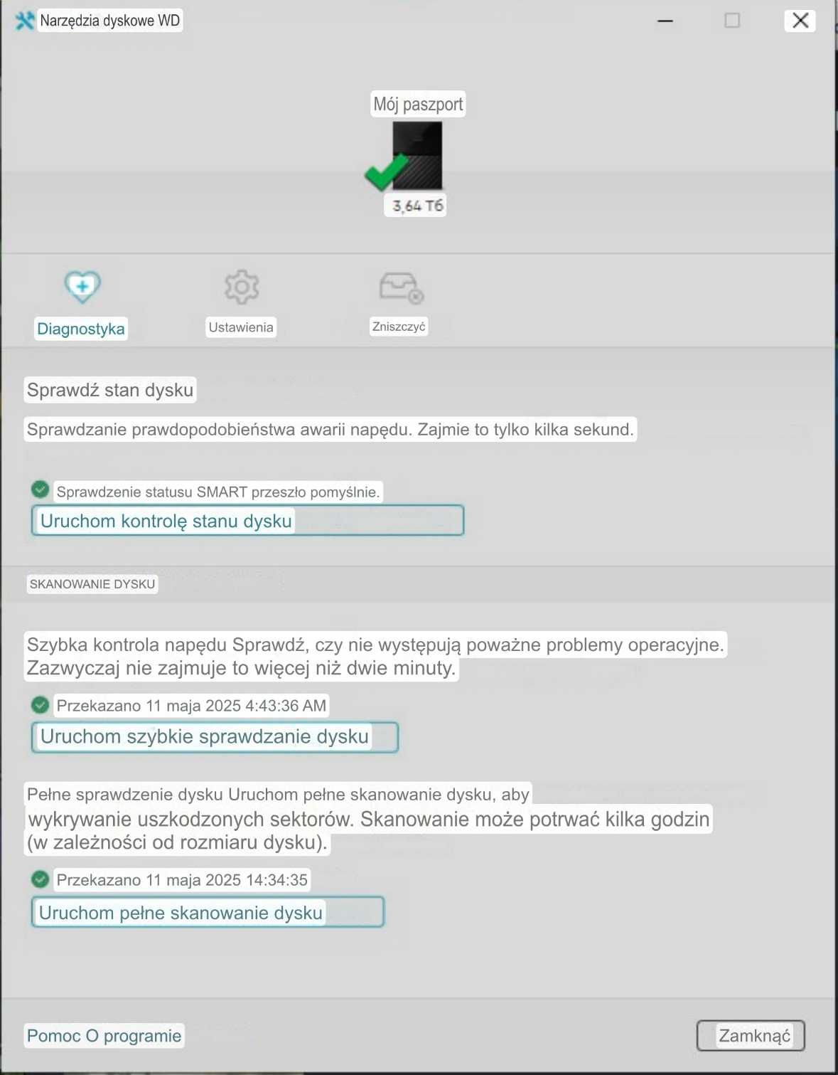 HDD 4Tb zewnętrzny WD My Passport