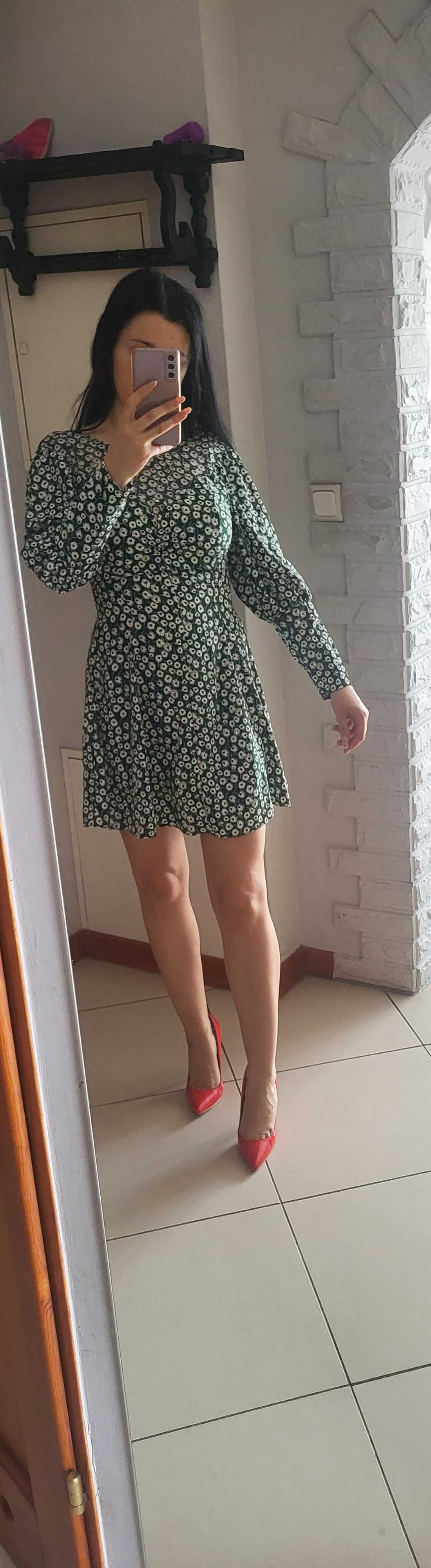 Sukienka Topshop 36 34 kwiaty wiosna