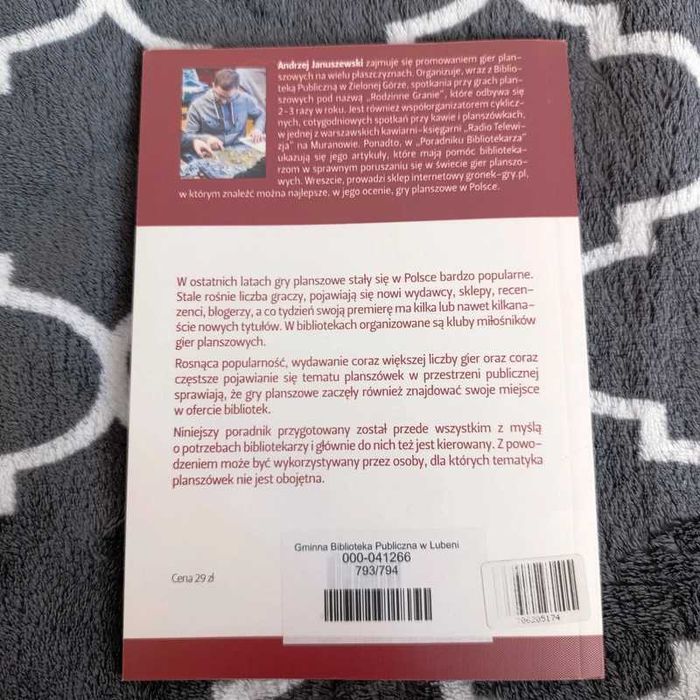 Gry planszowe. Kompendium wiedzy nie tylko dla bibliotekarza