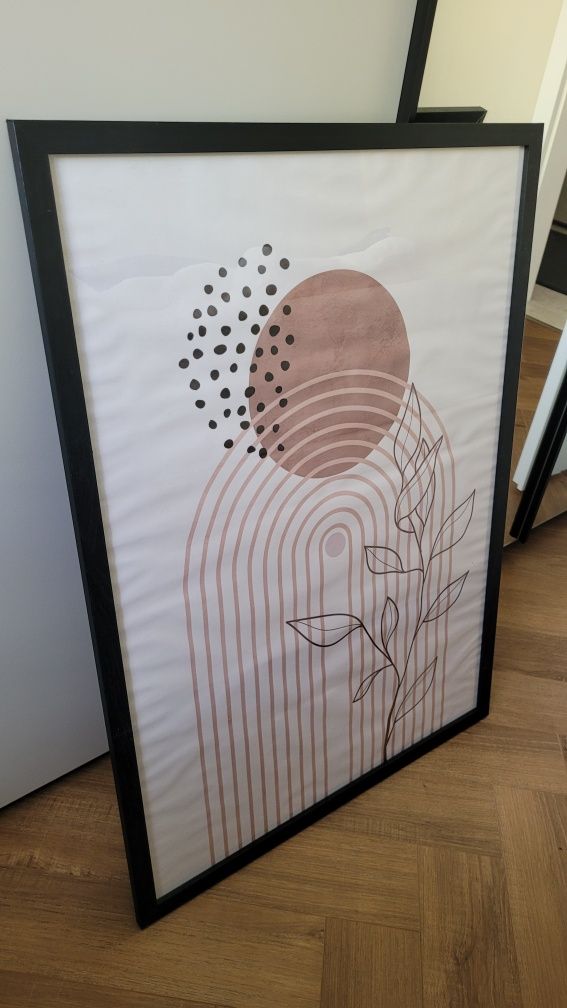 Plakat 50x70 płótno BOHO z antyramą
