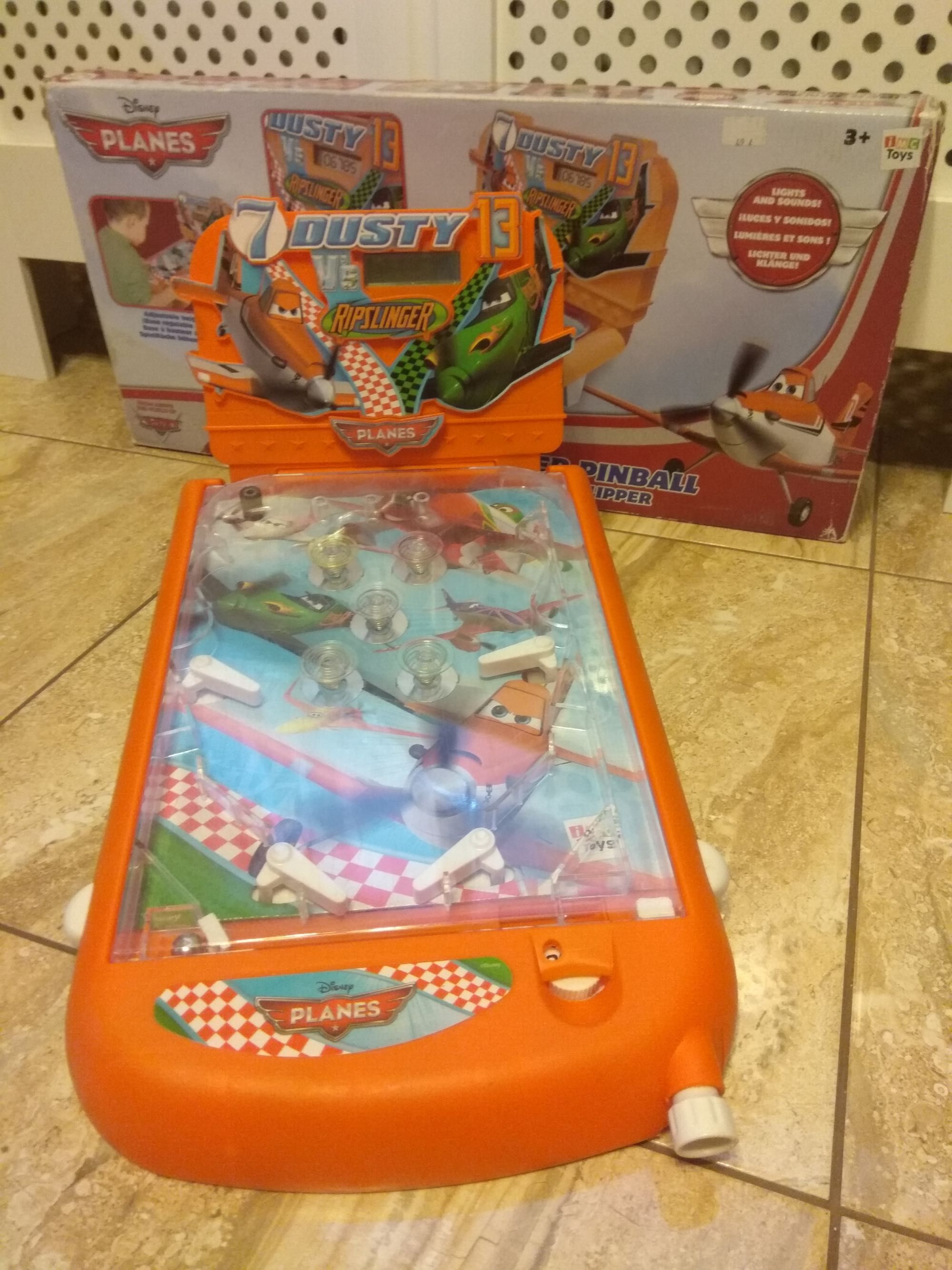 Pinball zręcznościowy flipper samoloty disney