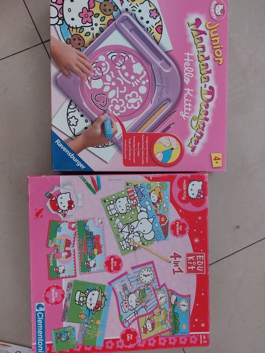 Hello kitty gry edukacyjne puzzle nauka