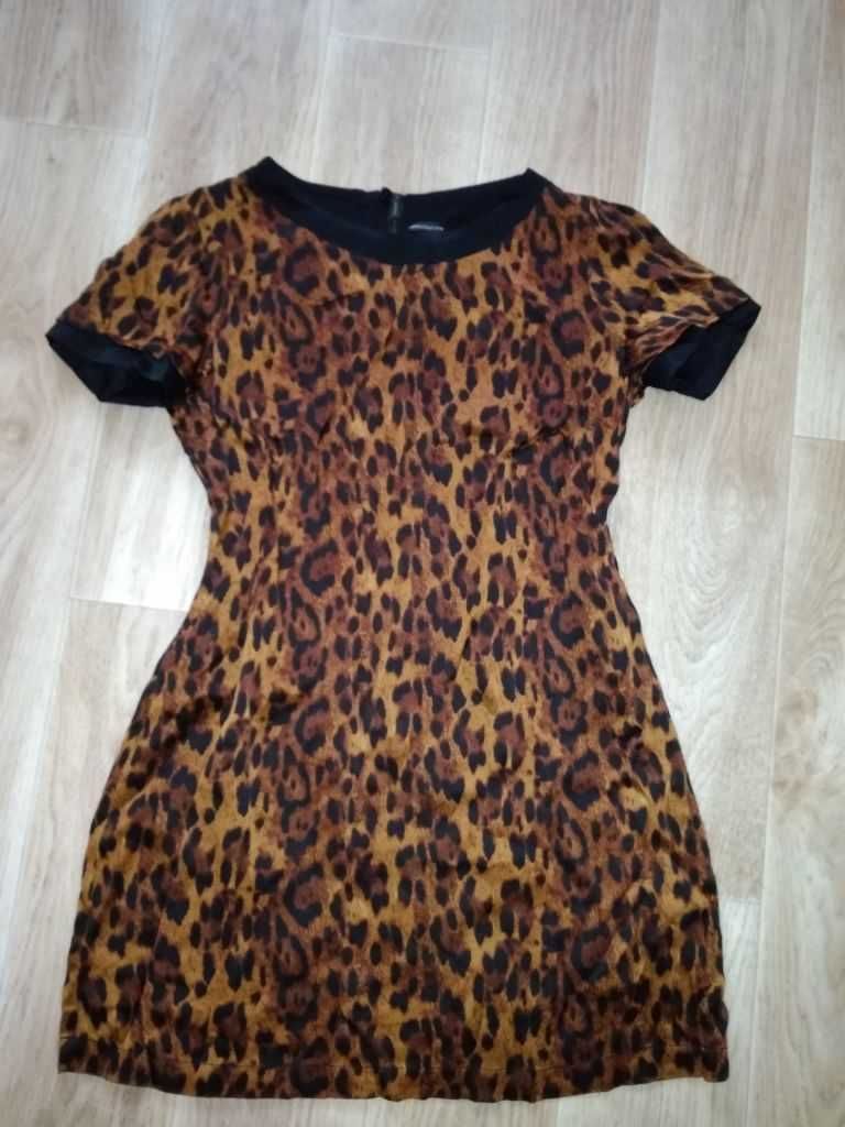 Плаття,сукня тигровий принт,леопард 48-50р,міді