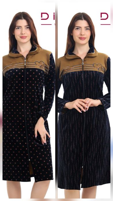 Халат велюровий термо з начосом