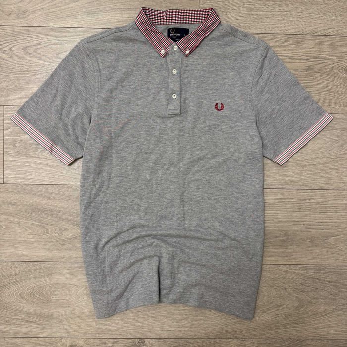 Преміальна Сіра Футболка Поло Фред Перрі Fred Perry Maroon, Розмір XL