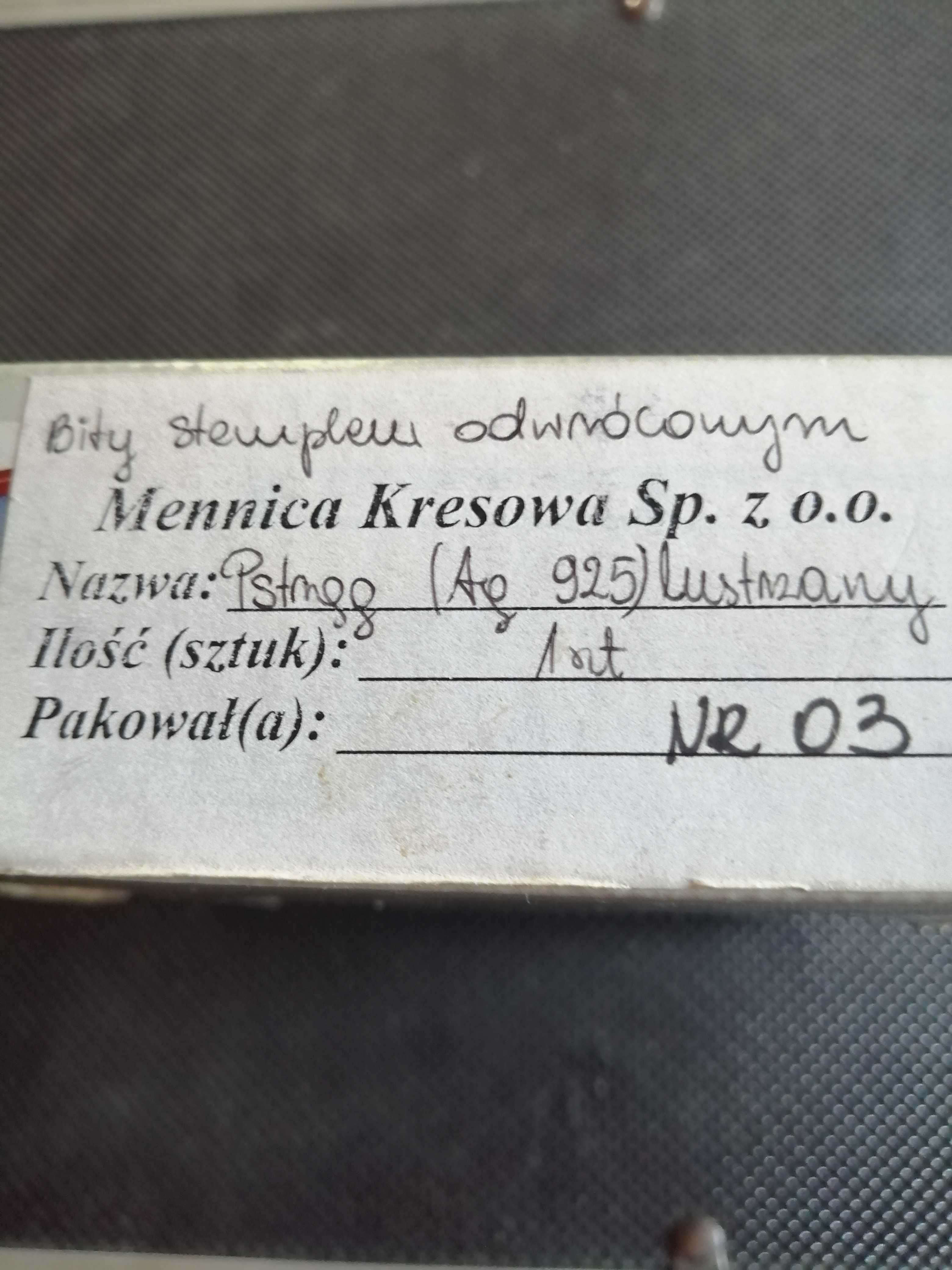 Moneta odwrotka pstrąg rarytas