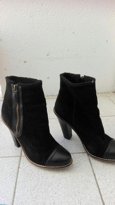 Botas camurça pretas n.39 Mango