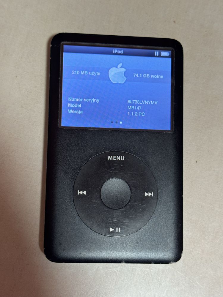 Apple iPod classic 6 generacji, dysk 80GB polecam