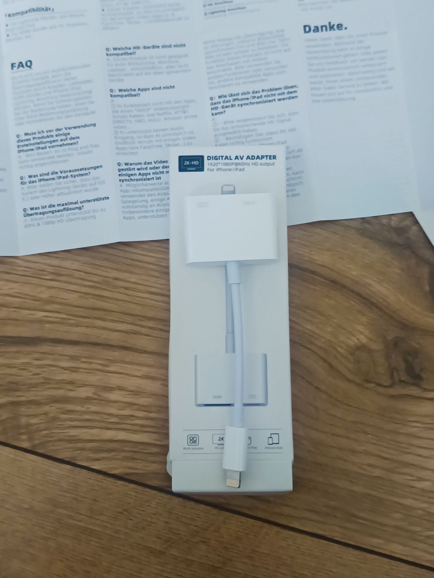 Cyfrowy Adapter HDMI do iPhone /iPad Kabel adaptera Lightning na HDMI