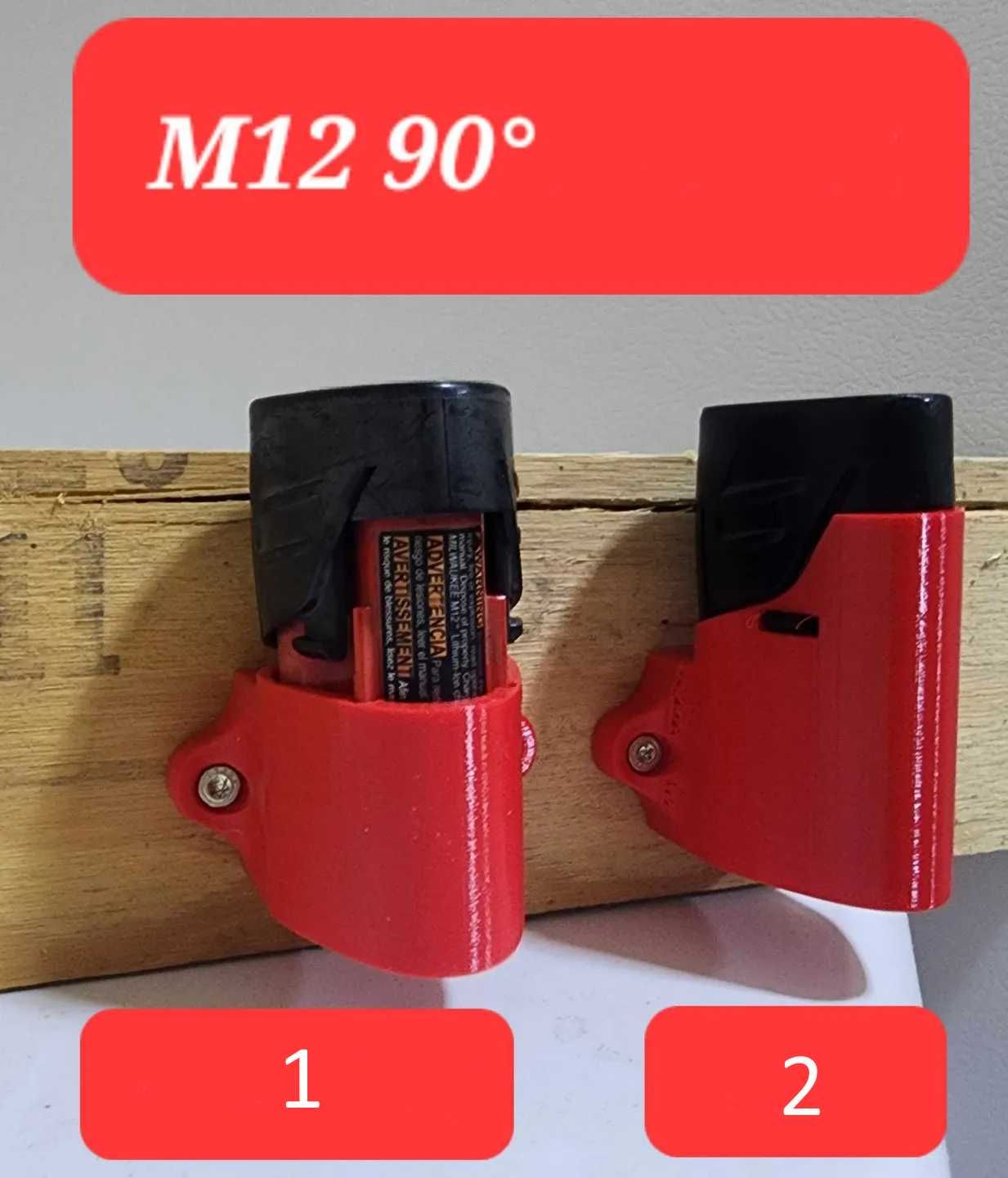 Настінний тримач для акумуляторів Milwaukee M12