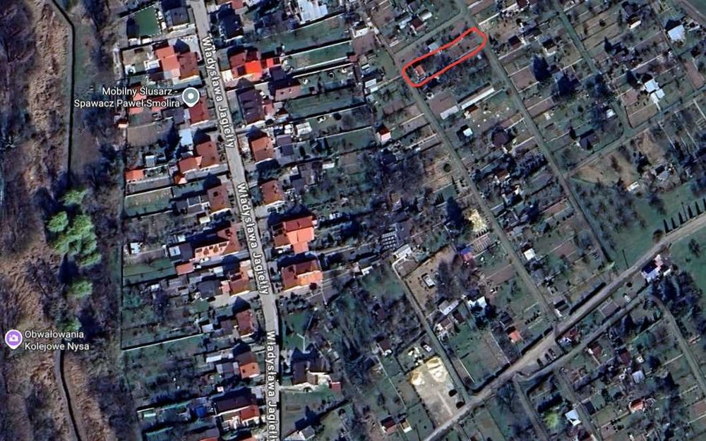 Działka ROD - ogródek rekreacyjny, Nysa, ul. Jagiełły.