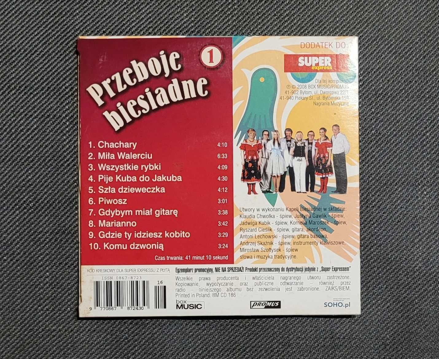 Przeboje biesiadne na płytach CD