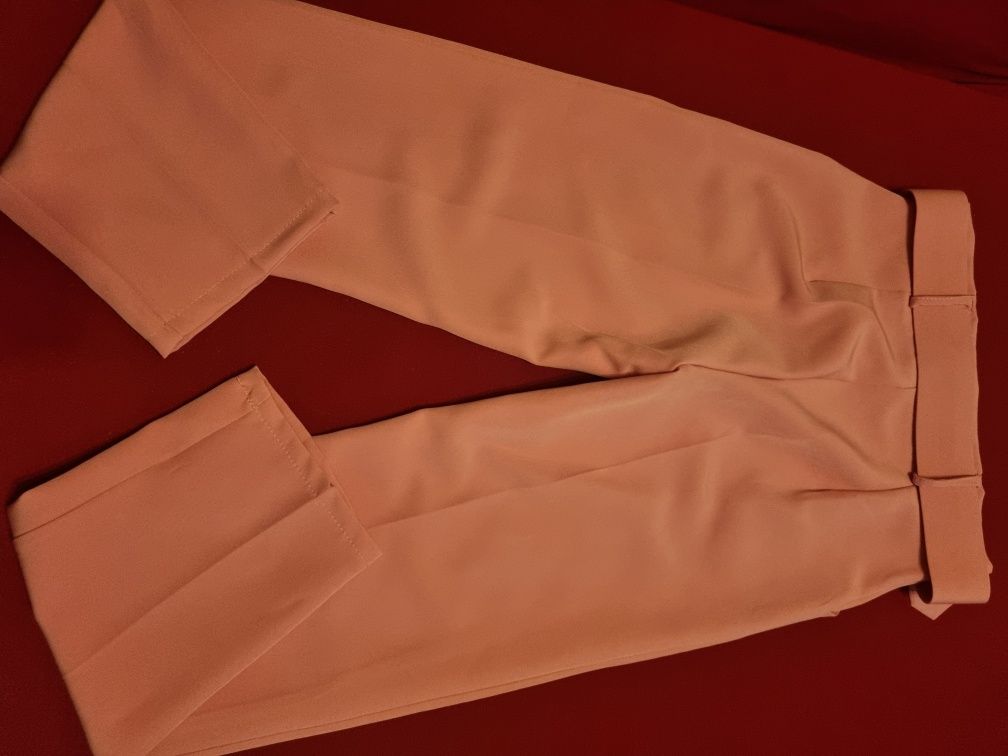 Spodnie róż eleganckie cygaretki