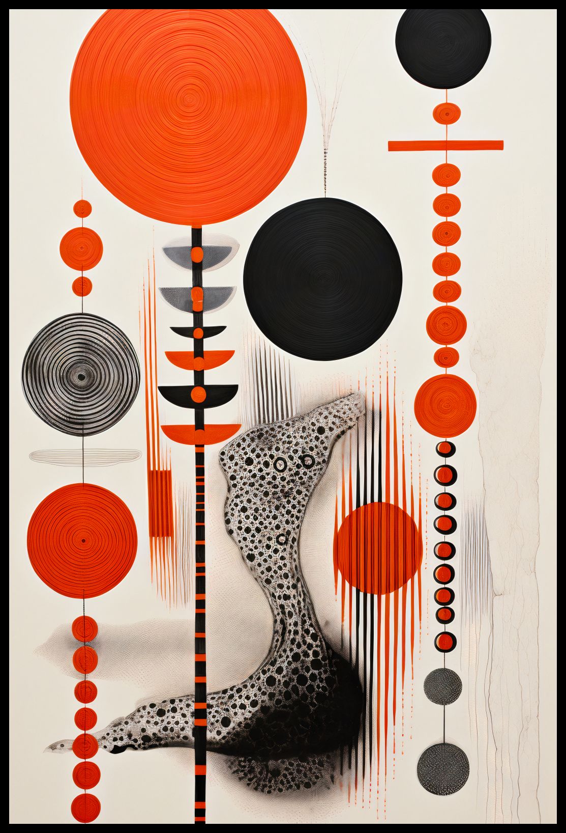 Plakat 68x101cm Kontrastowy Kosmos