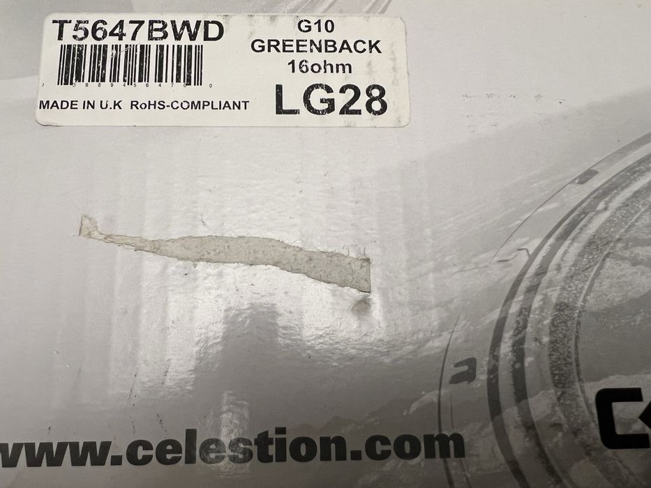 Speaker Celestion Greenback 10-16 ohms