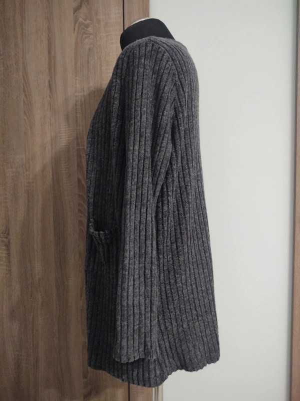 Sweter Kardigan Damski Rozpinany 29% Rayon Shein Petite Rozmiar L