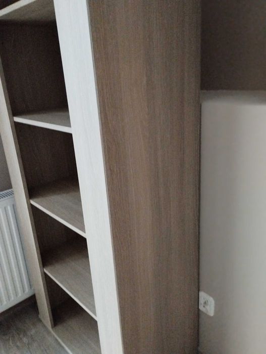 regał na książki z półkami z 5 wnękami dąb latte