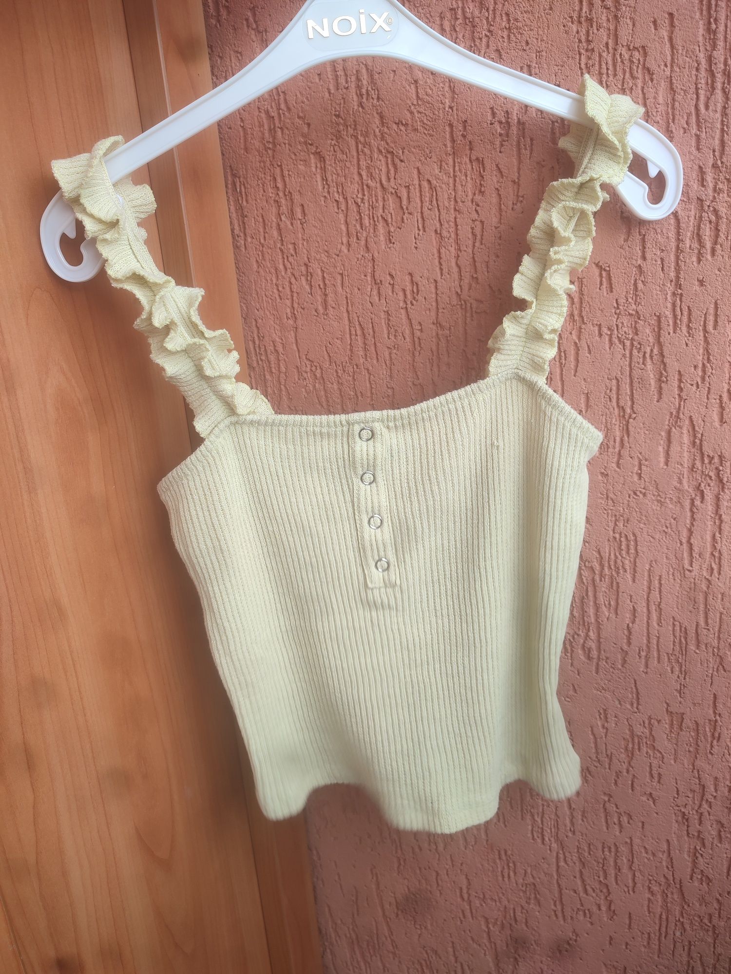 Cropp top jasno żółty