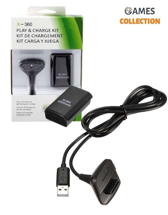 Зарядка Play & Charge Kit + аккумулятор (Xbox 360)!!