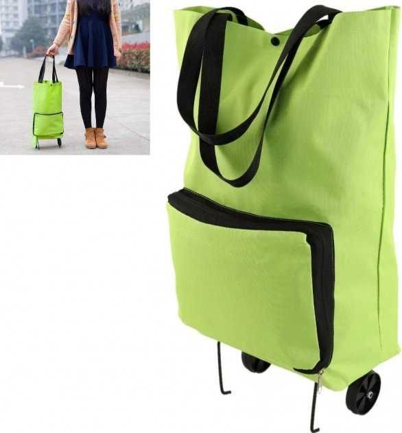 Складная портативная сумка-тележка для покупок на колесиках