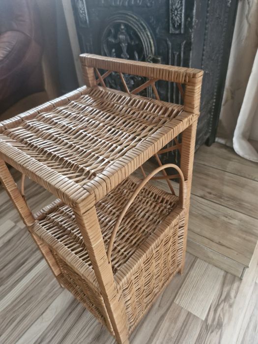 Urocza wiklinowa szafka styl Boho, Rus8