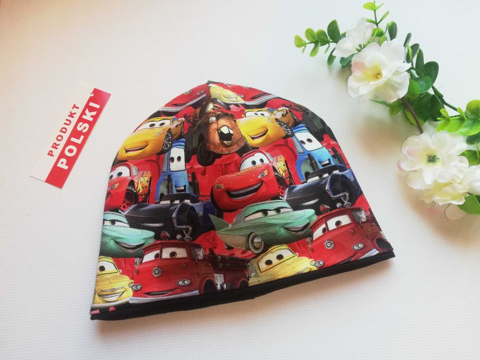 Czapka + komin - komplet chłopięcy - jesienno - zimowy -- hand made --