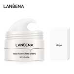 Маска для удаления черных точек LANBENA 30 мл + 60 полосок Оригінал