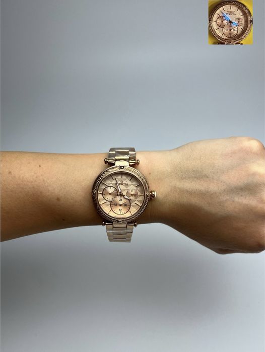 Invicta 28961, жіночий годинник інвікта рожеве золото, інвікта болт