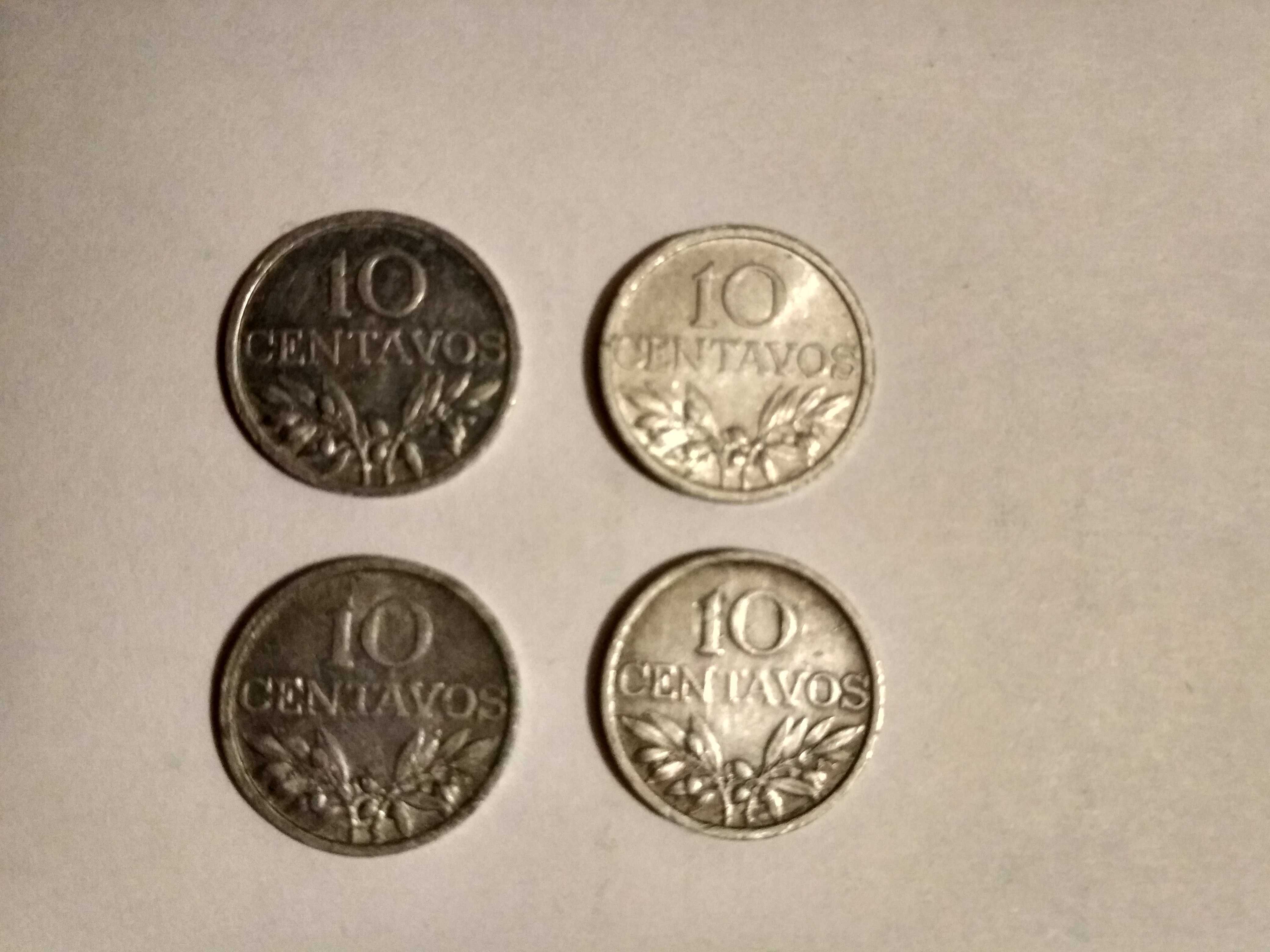 Moedas 10 Centavos Alumínio - 1971/1972/1973/1974