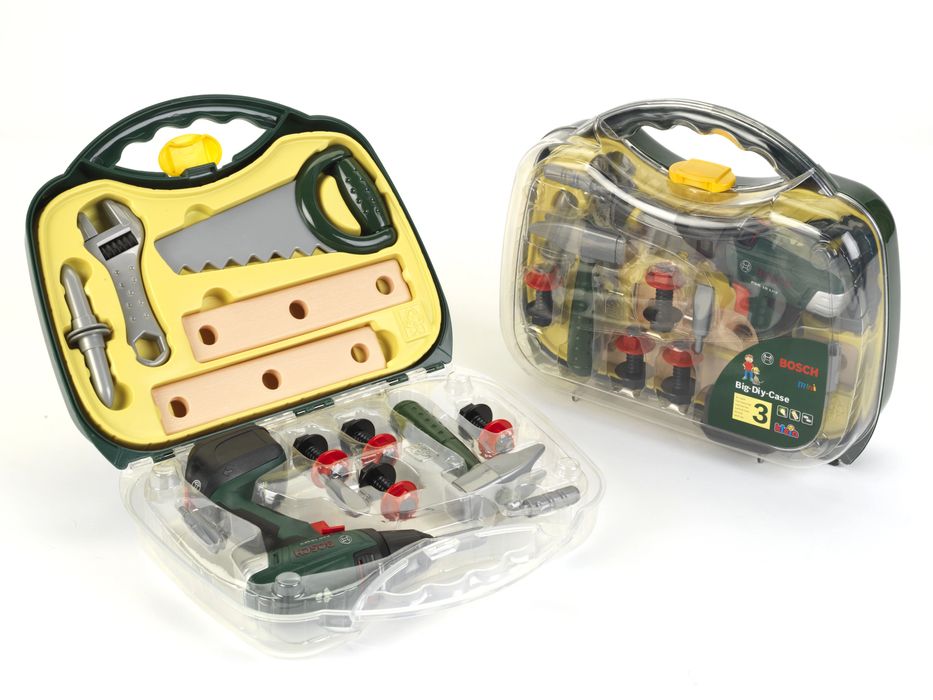 Zabawkowa walizka Bosch z wkrętarką. Klein