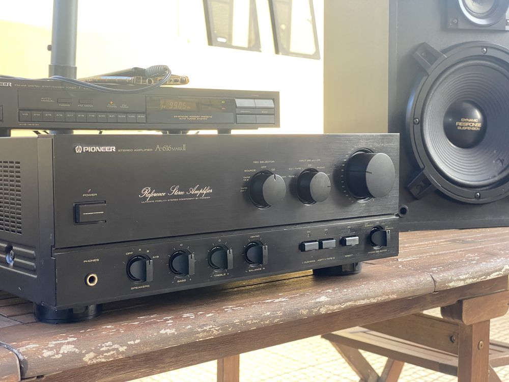 Amplificador Pioneer A-616 MK2 com oferta de Tuner