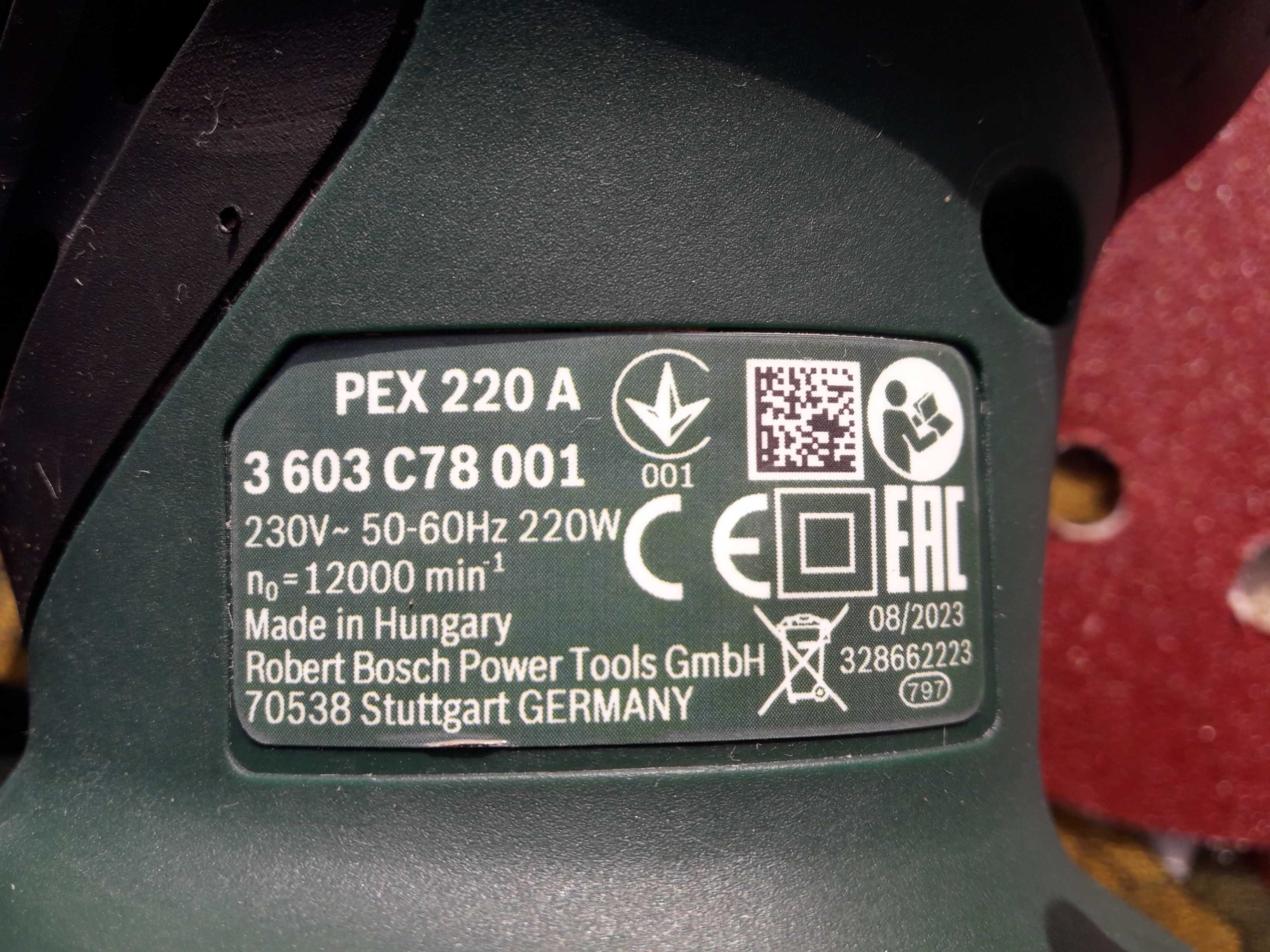 Szlifierka mimośrodowa PEX 220A BOSCH