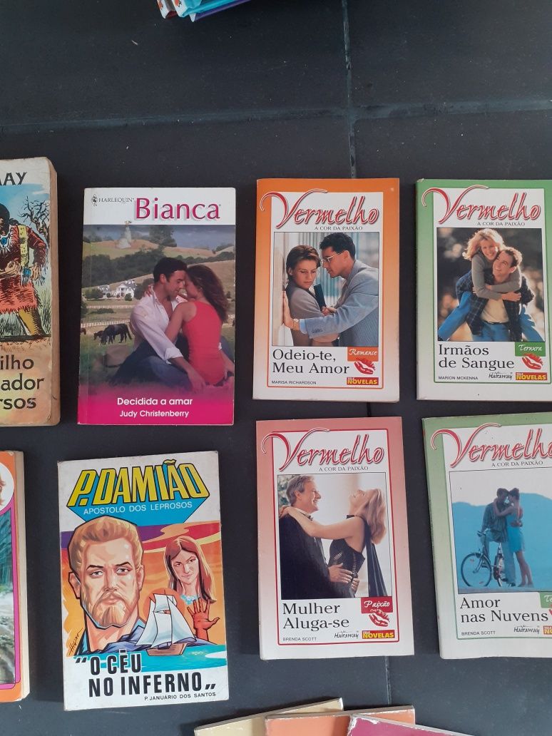 Livros antigos : Susy, Karl May, Bianca, telenovelas...conj 28 livros